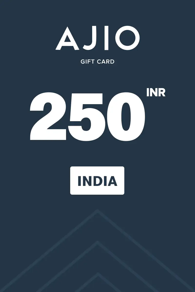 AJIO 250 INR Gift Card (India) - Digital Key