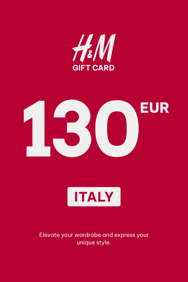 HandM 130 EUR Gift Card (Italy) - Digital Key