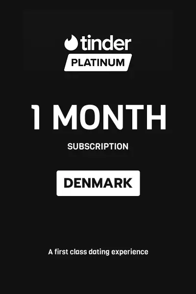 Tinder Platinum 1 Month Subscription (Denmark) - Digital Key