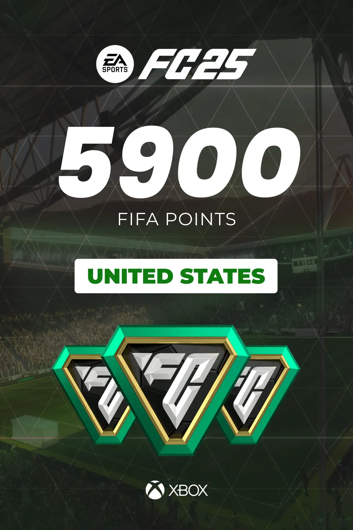 EA SPORTS FC 25 - 5900 FC Points (United States) (Xbox One / Xbox Series X|S) - Xbox Live - Digital Key