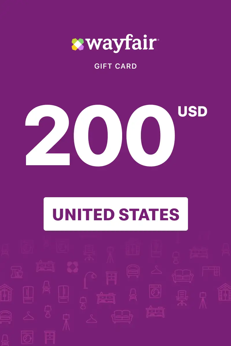 Wayfair 200 USD Gift Card (United States) - Digital Key