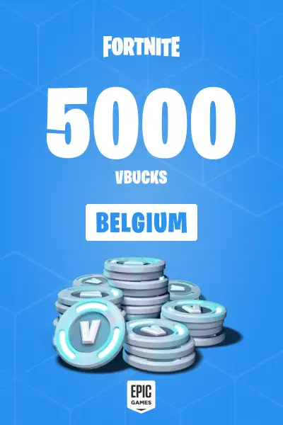 Fortnite - 5000 V-Bucks Card (Belgium) - Digital Key