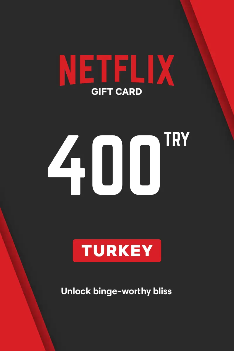 Netflix 400 TRY Gift Card (Turkey) - Digital Key