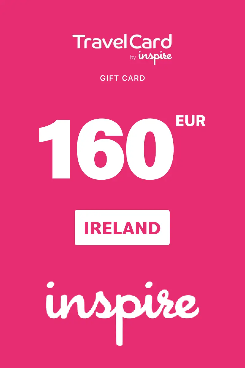 TravelCard by Inspire 160 EUR Gift Card (Ireland) - Digital Key