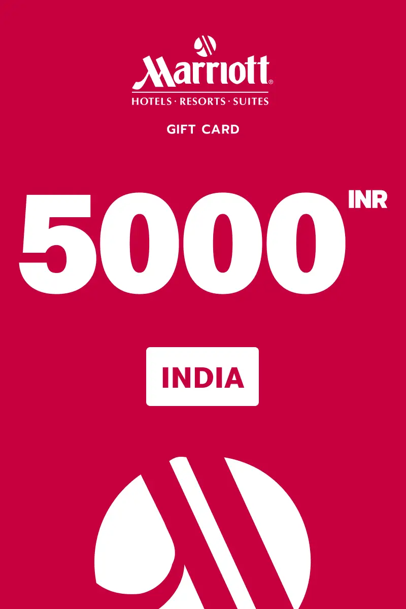 Marriott Hotels 5000 INR Gift Card (India) - Digital Key