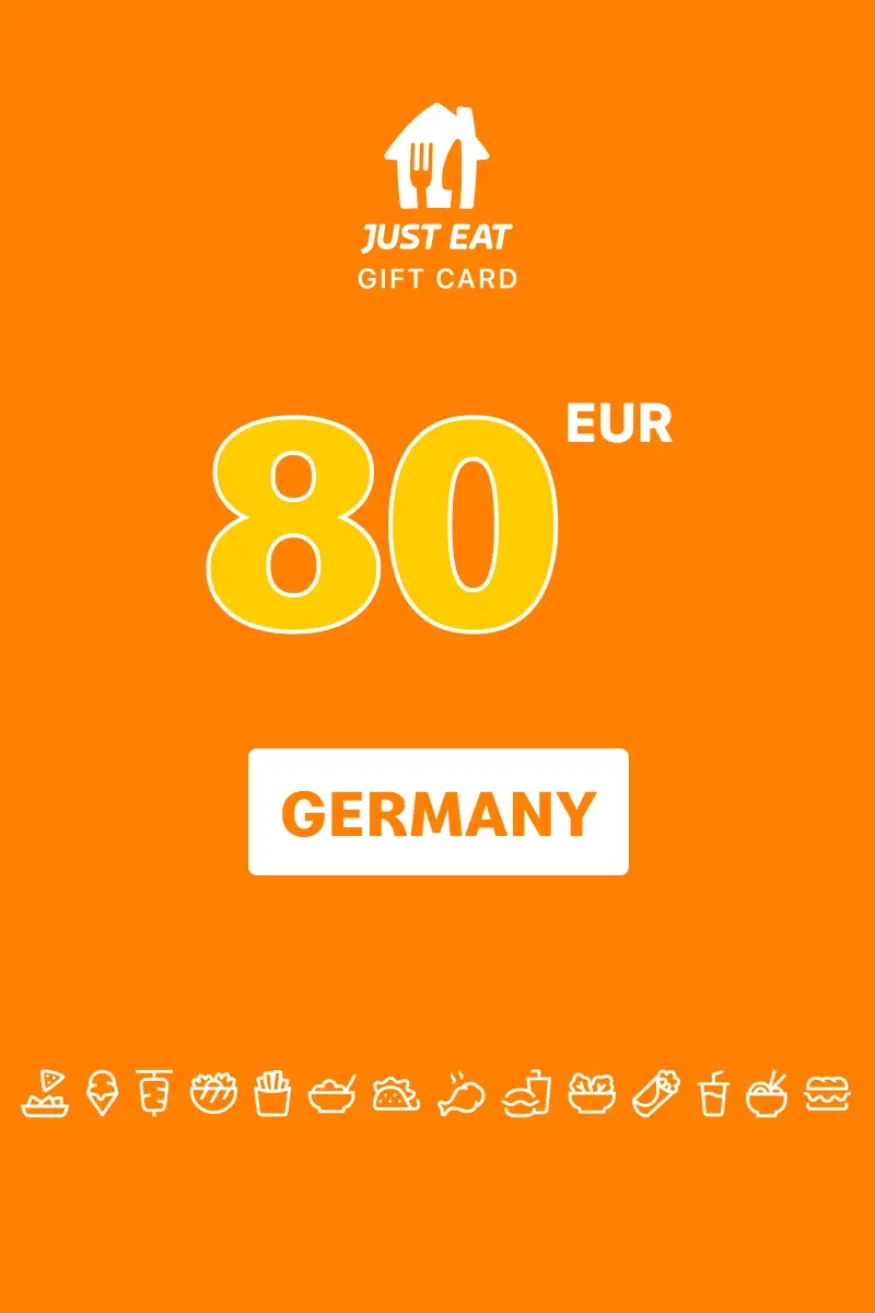 Lieferando (Just Eat) 80 EUR Gift Card (Germany) - Digital Key