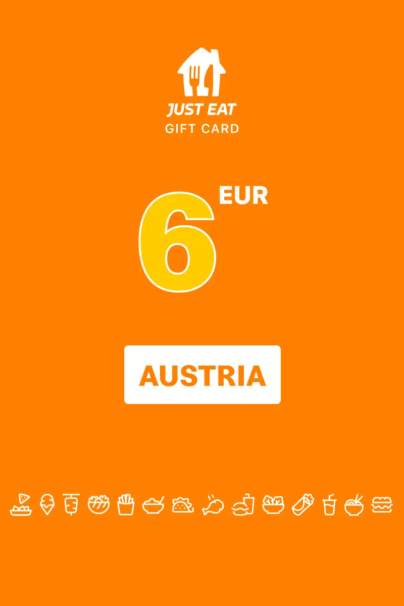 Lieferando (Just Eat) 6 EUR Gift Card (Austria) - Digital Key