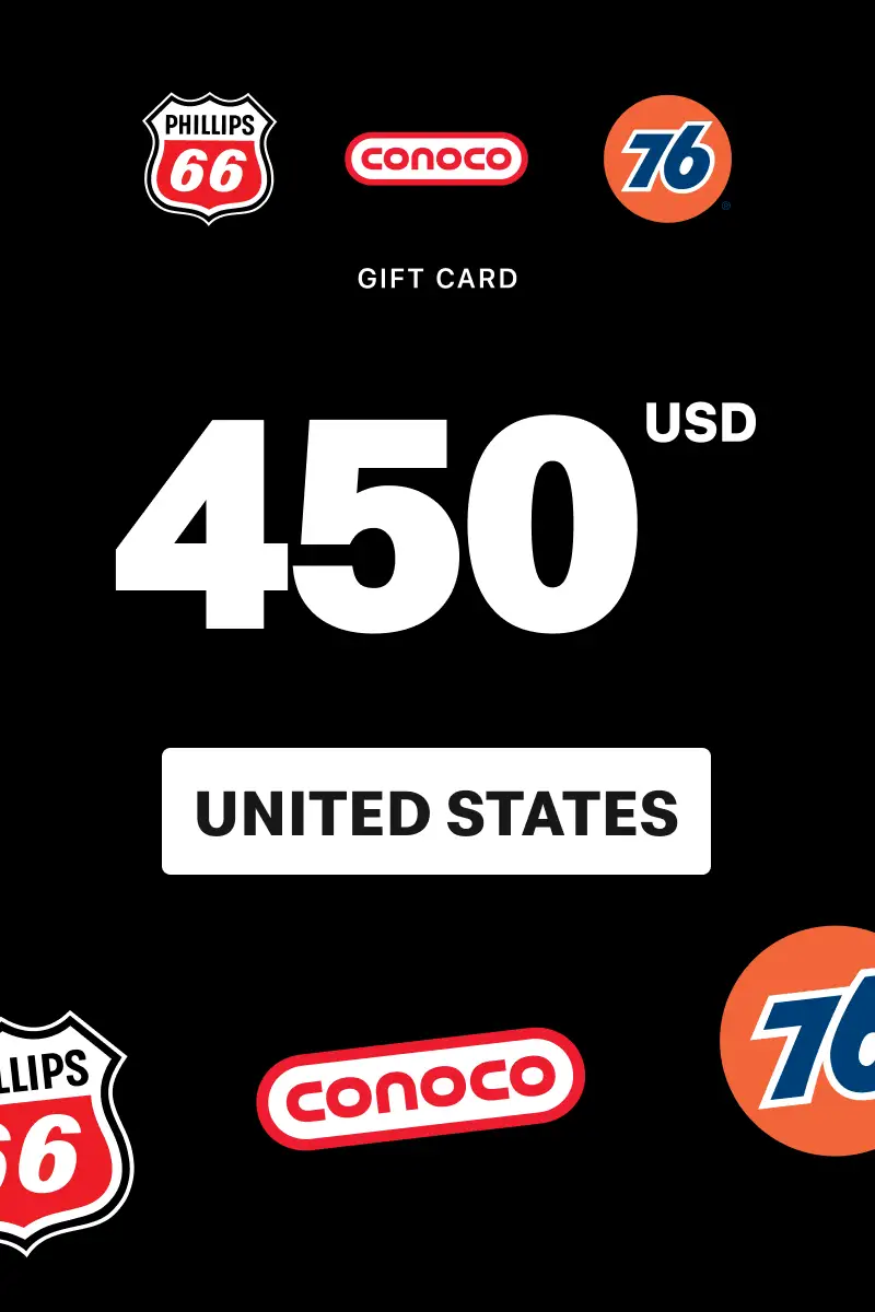Phillips 66 - Conoco - 76 450 USD Gift Card (United States) - Digital Key