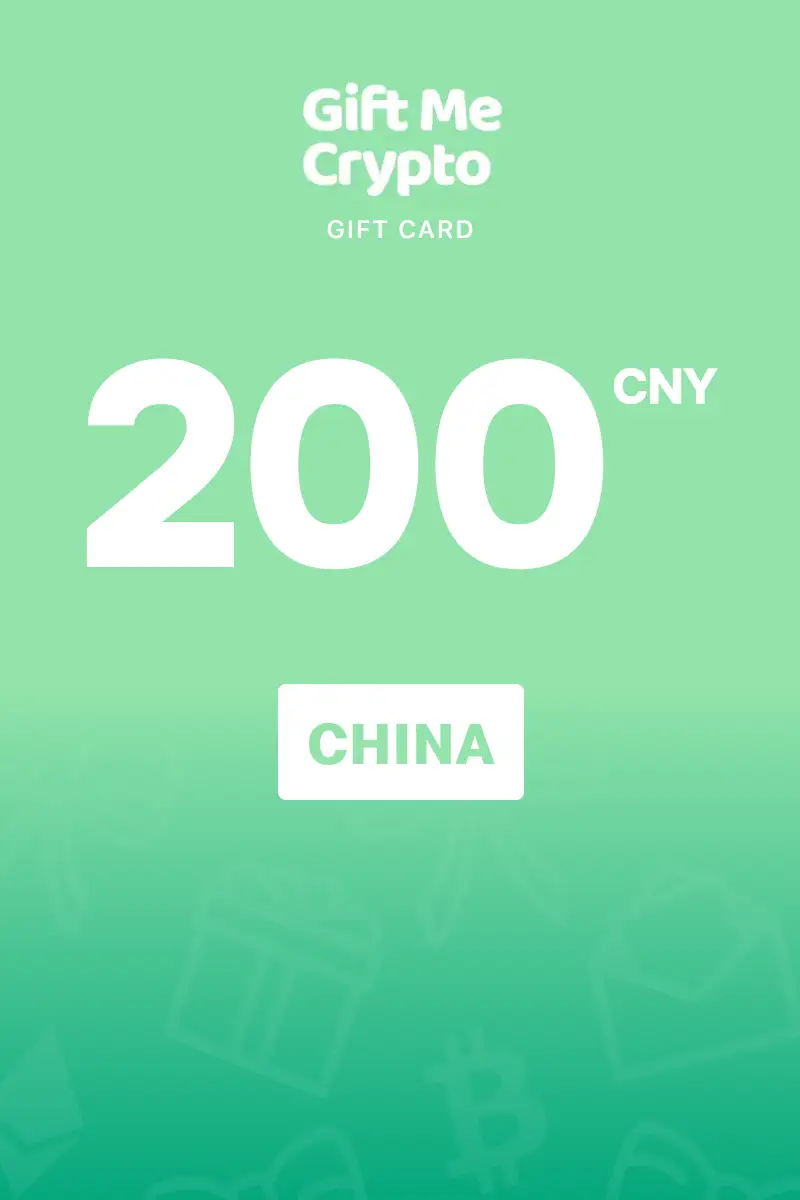 Gift Me Crypto 200 CNY Gift Card (China) - Digital Key