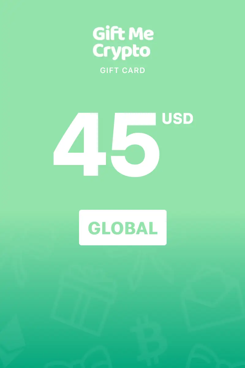 Gift Me Crypto 45 USD Gift Card (Global) - Digital Key