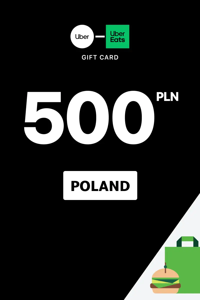 Uber Rides and Uber Eats 500 PLN Gift Card (Poland) - Digital Key