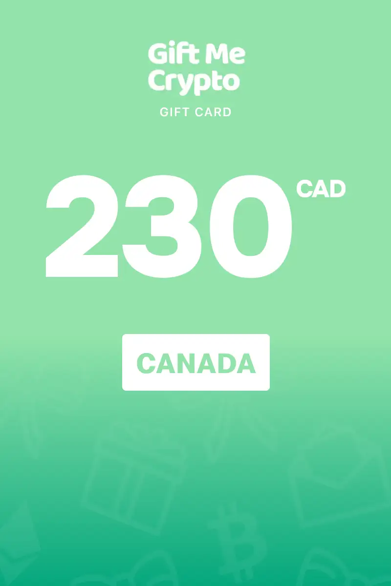 Gift Me Crypto 230 CAD Gift Card (Canada) - Digital Key