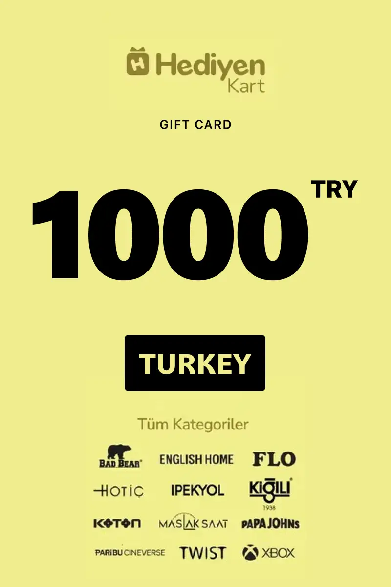 Hediyen Kart -All Access 1000 TRY Gift Card (Turkey) - Digital Key