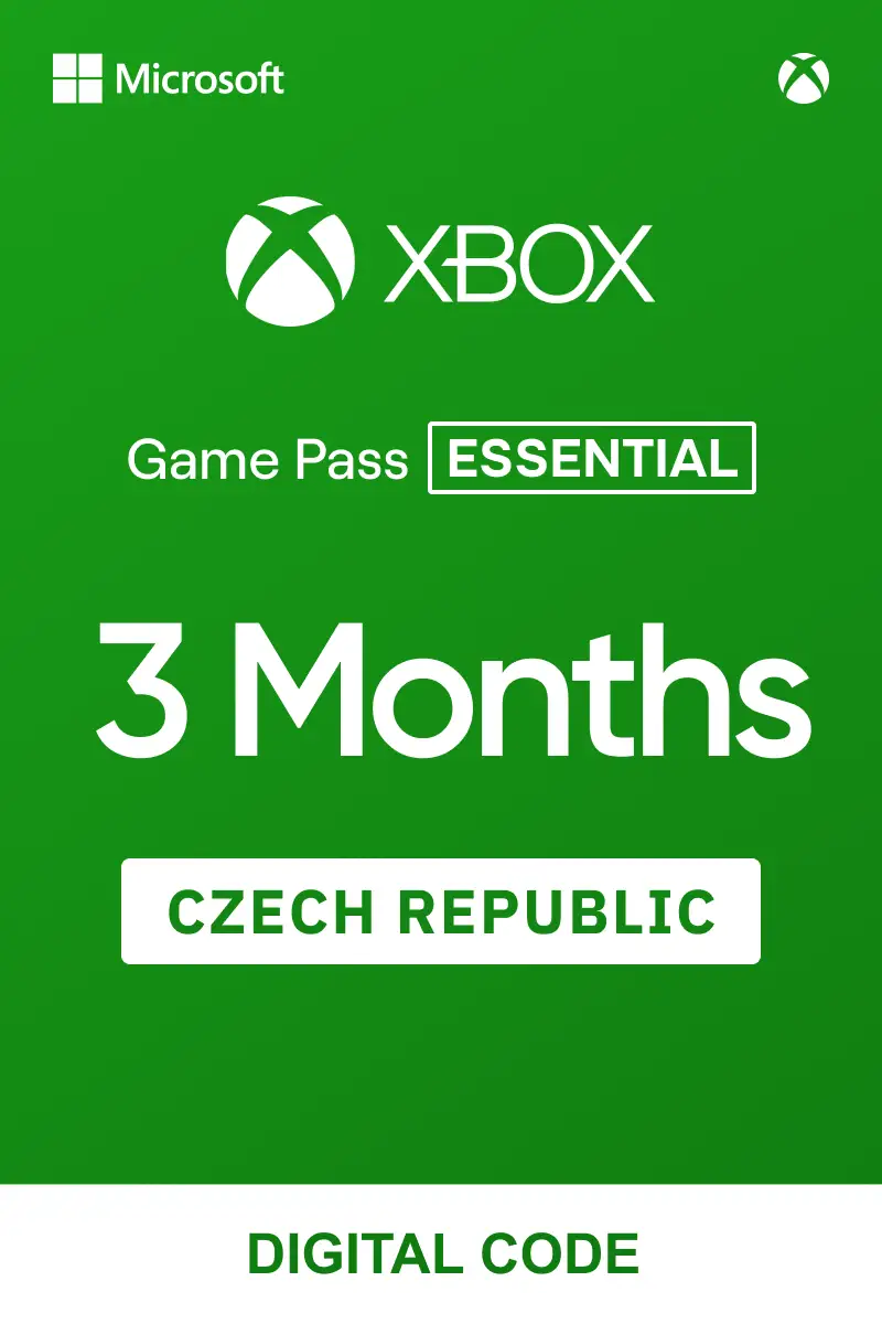 Xbox Game Pass Core (Essential) 3 Months (Czech Republic) - Xbox Live - Digital Key