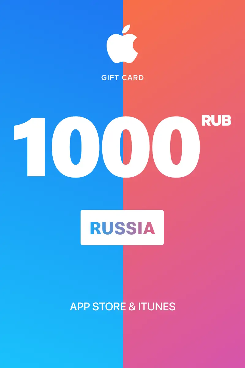 Buy App Store & iTunes 1000 RUB Gift Card (Russia) - Digital Key