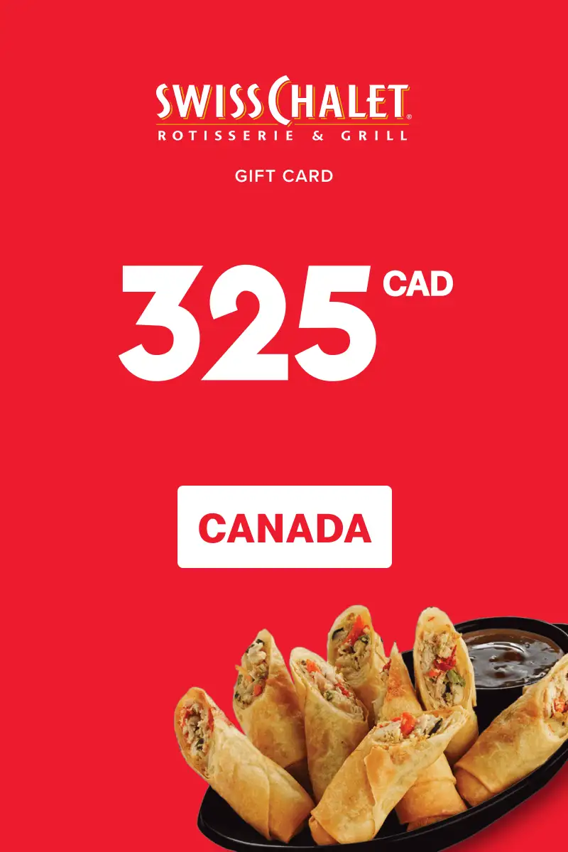 Swiss Chalet 325 CAD Gift Card (Canada) - Digital Key