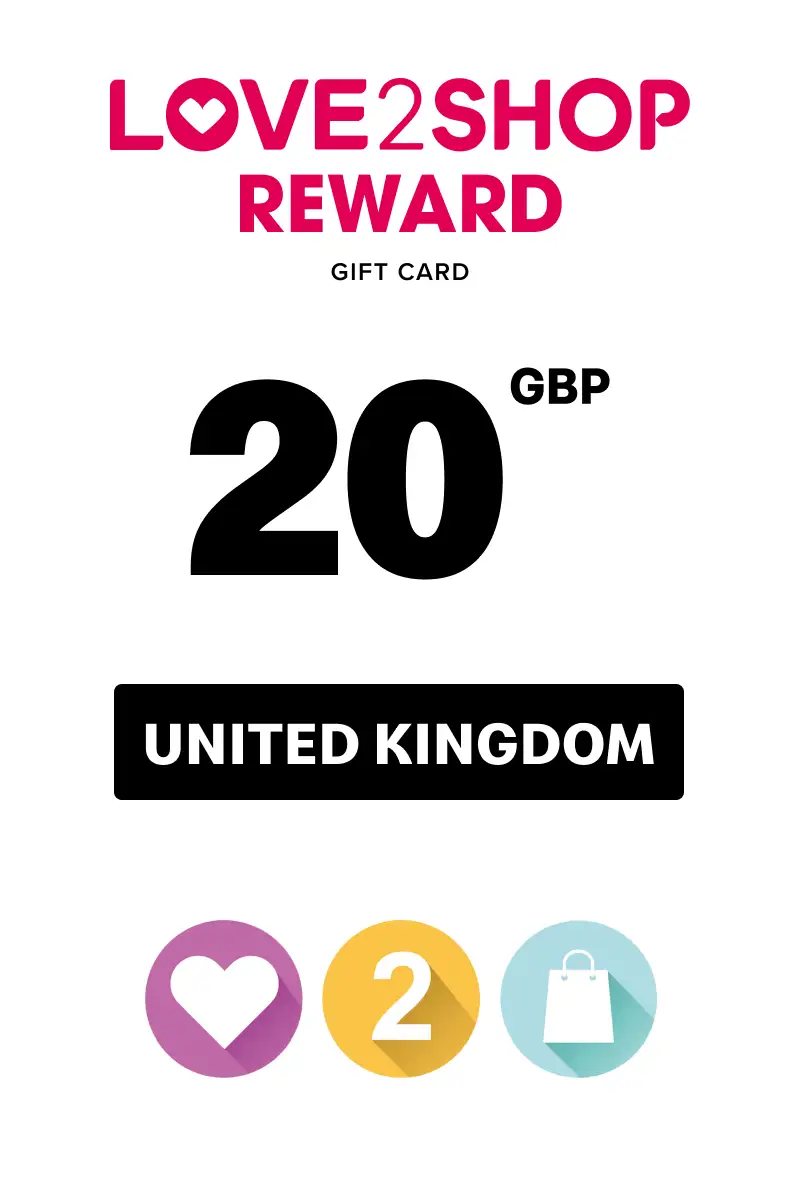 Love2Shop Reward 20 GBP Gift Card (United Kingdom) - Digital Key