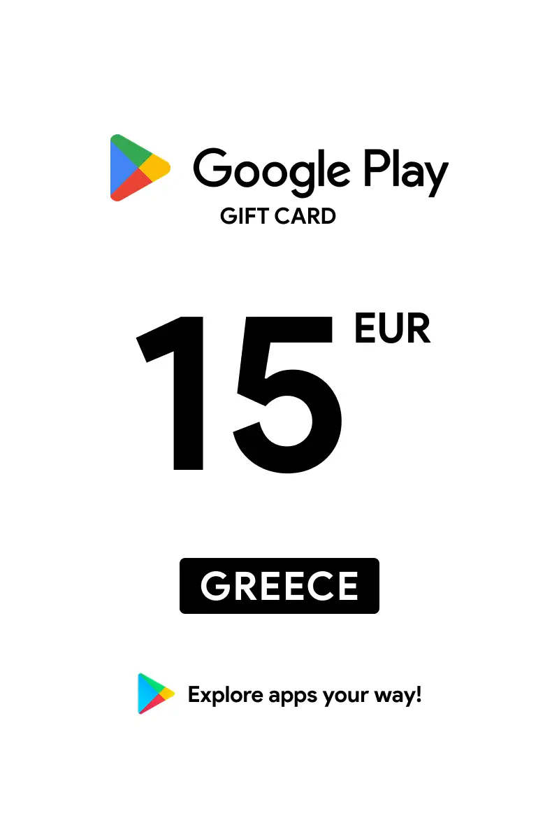 Google Play 15 EUR Gift Card (Greece) - Digital Key