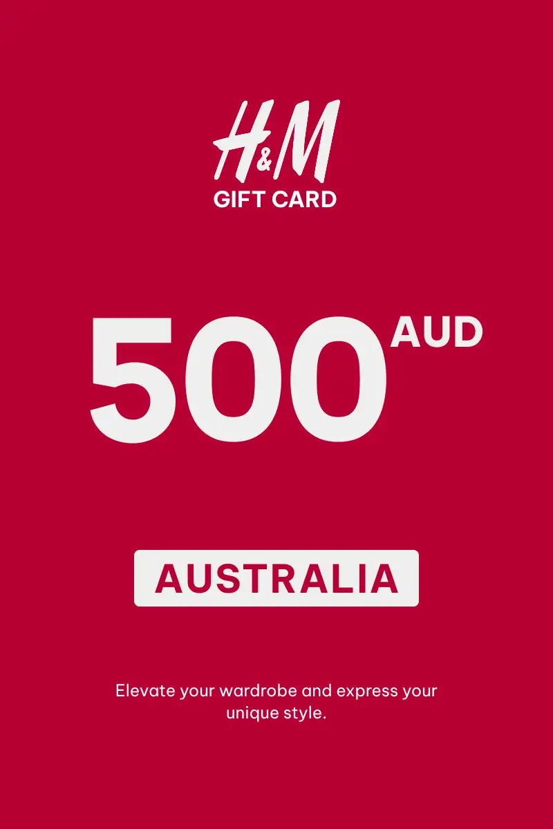HandM 500 AUD Gift Card (Australia) - Digital Key