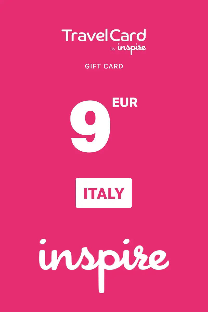 TravelCard by Inspire 9 EUR Gift Card (Italy) - Digital Key