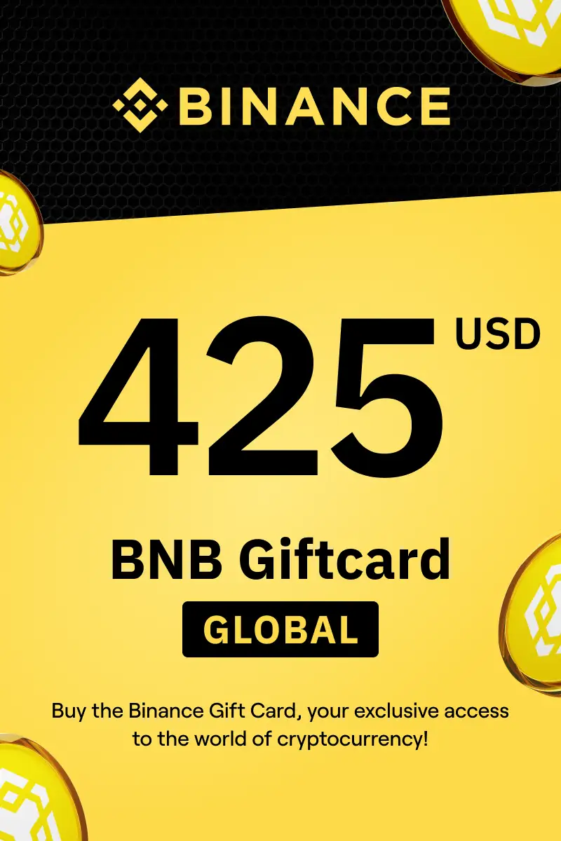 Binance (BNB) 425 USD Gift Card (Global) - Digital Key
