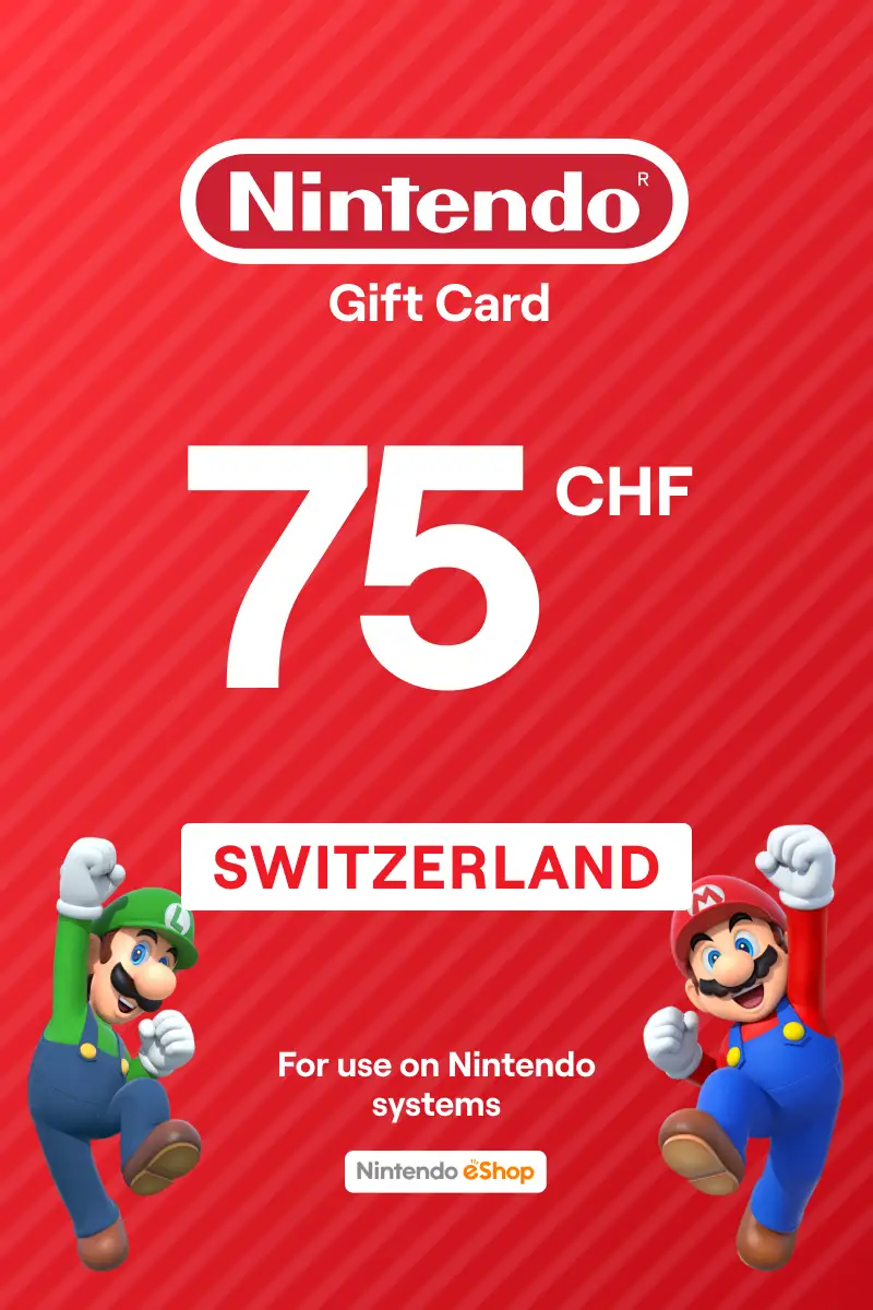 Nintendo eShop 75 CHF Gift Card (Switzerland) - Digital Key