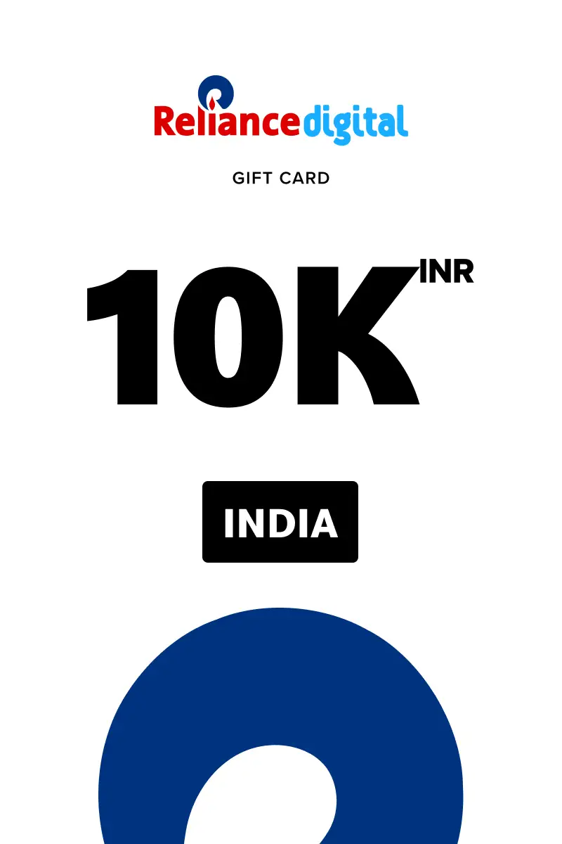 Reliance Digital 10000 INR Gift Card (India) - Digital Key