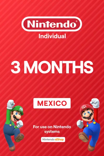 Nintendo Switch Online 3 Months Individual Membership (Mexico) - Digital Key