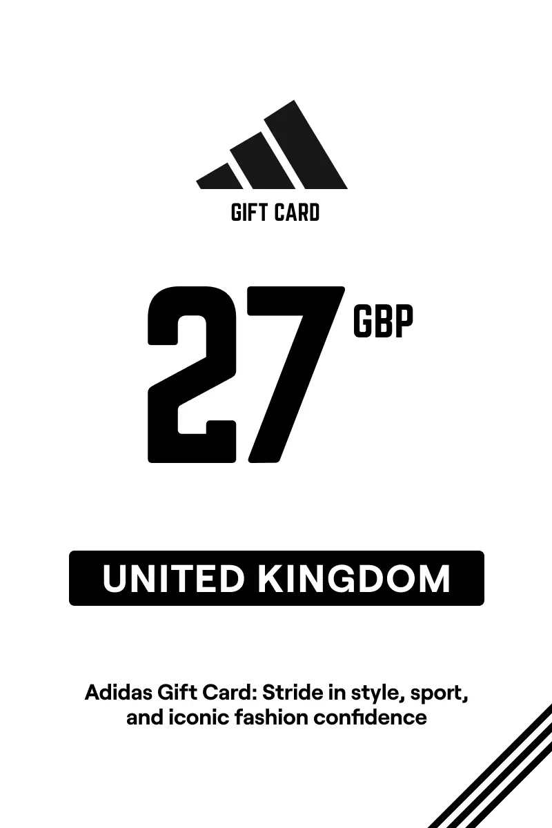 Adidas 27 GBP Gift Card (United Kingdom) - Digital Key