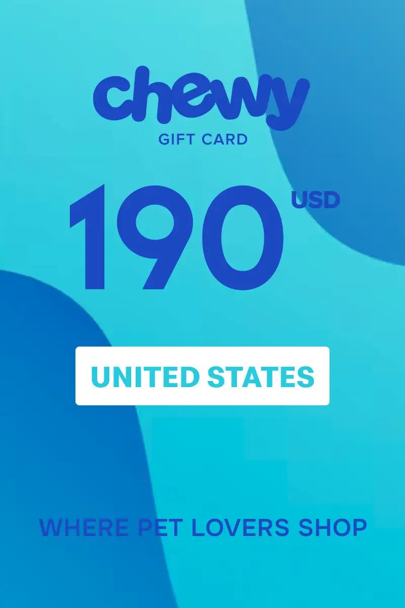 Chewy 190 USD Gift Card (United States) - Digital Key