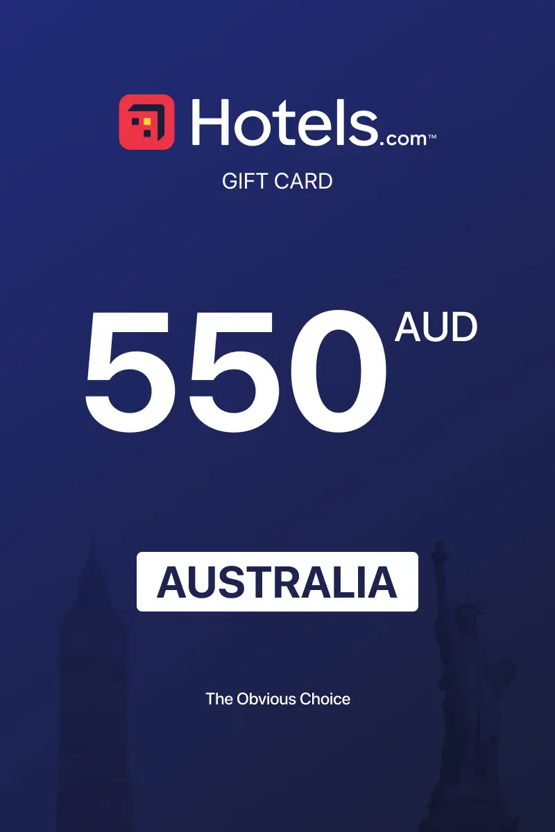 Hotels.com 550 AUD Gift Card (Australia) - Digital Key