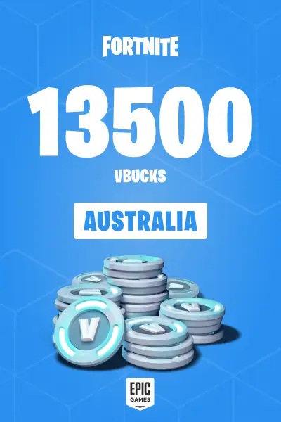 Fortnite - 13500 V-Bucks Card (Australia) - Epic Games - Digital Key