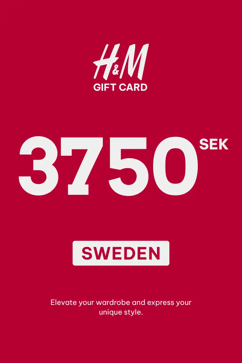 HandM 3750 SEK Gift Card (Sweden) - Digital Key