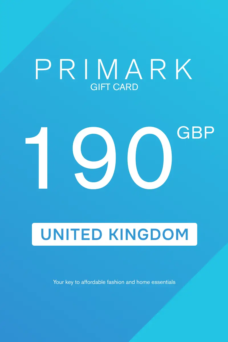 Primark 190 GBP Gift Card (United Kingdom) - Digital Key