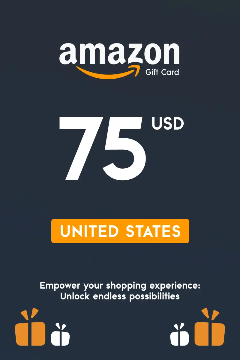 Amazon 75 USD Gift Card (United States) - Digital Key