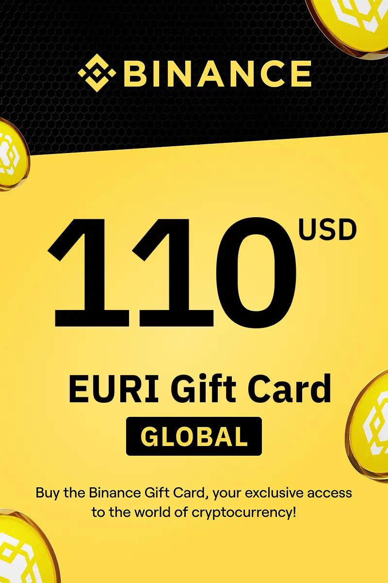 Binance (EURI) 110 USD Gift Card (Global) - Digital Key