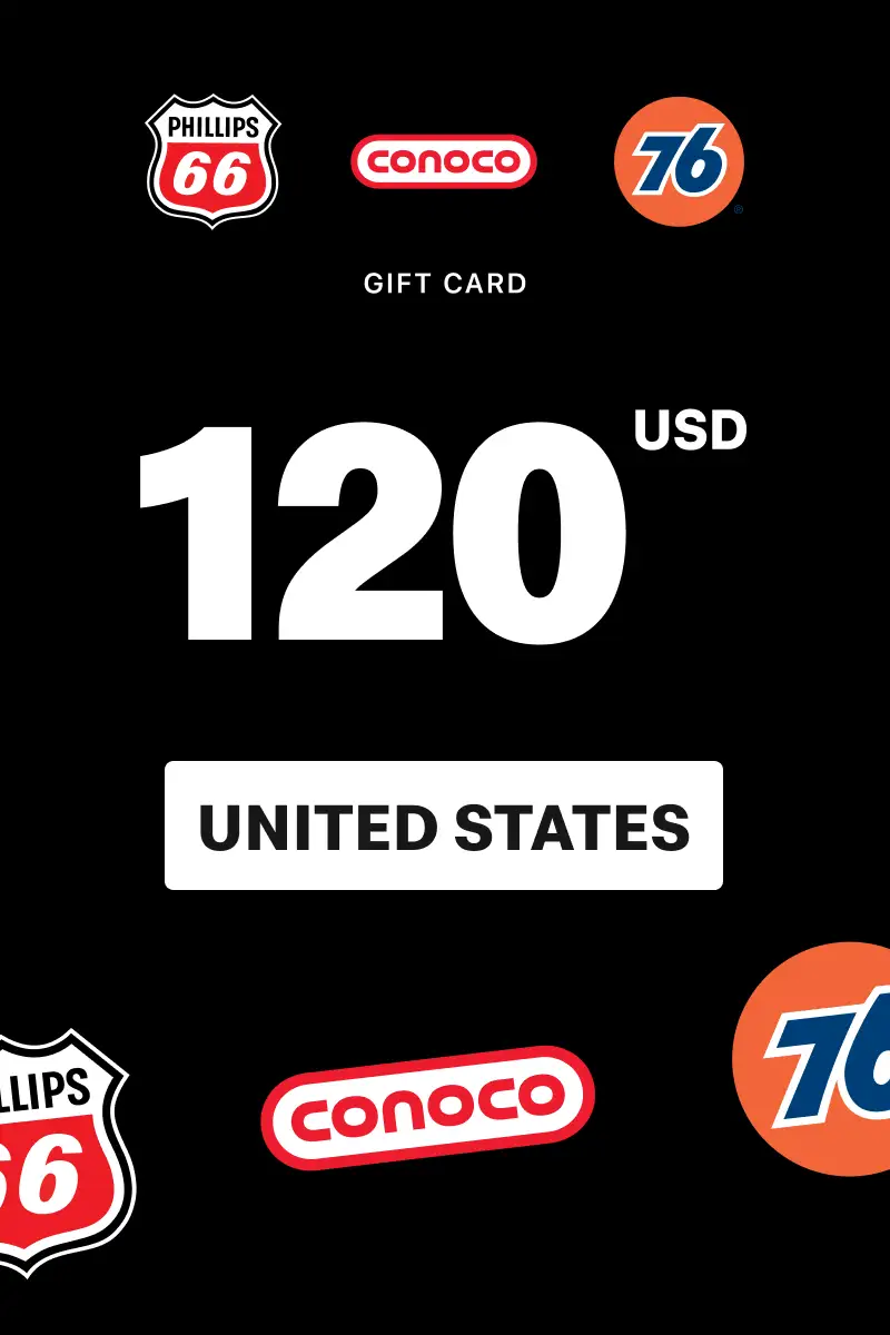 Phillips 66 - Conoco - 76 120 USD Gift Card (United States) - Digital Key