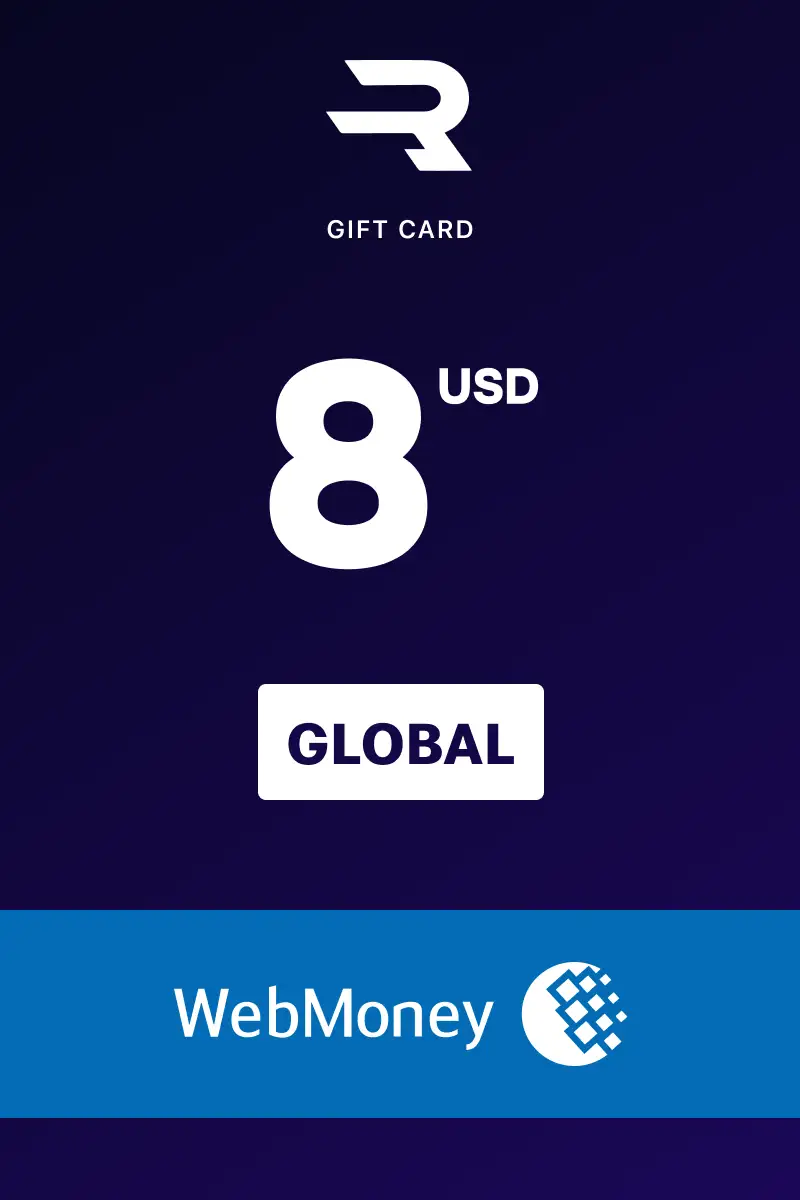 Rewarble WebMoney 8 USD Gift Card (Global) - Rewarble - Digital Key