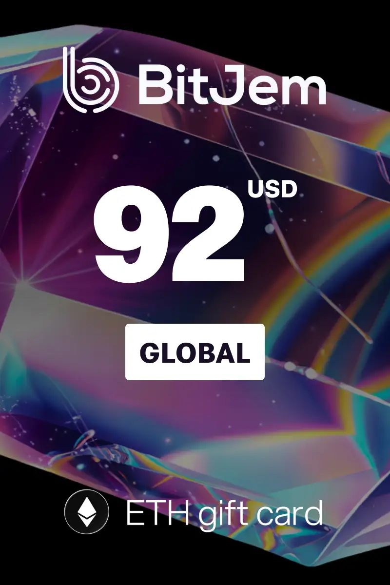 BitJem (ETH) 92 USD Crypto Gift Card (Global) - Digital Key