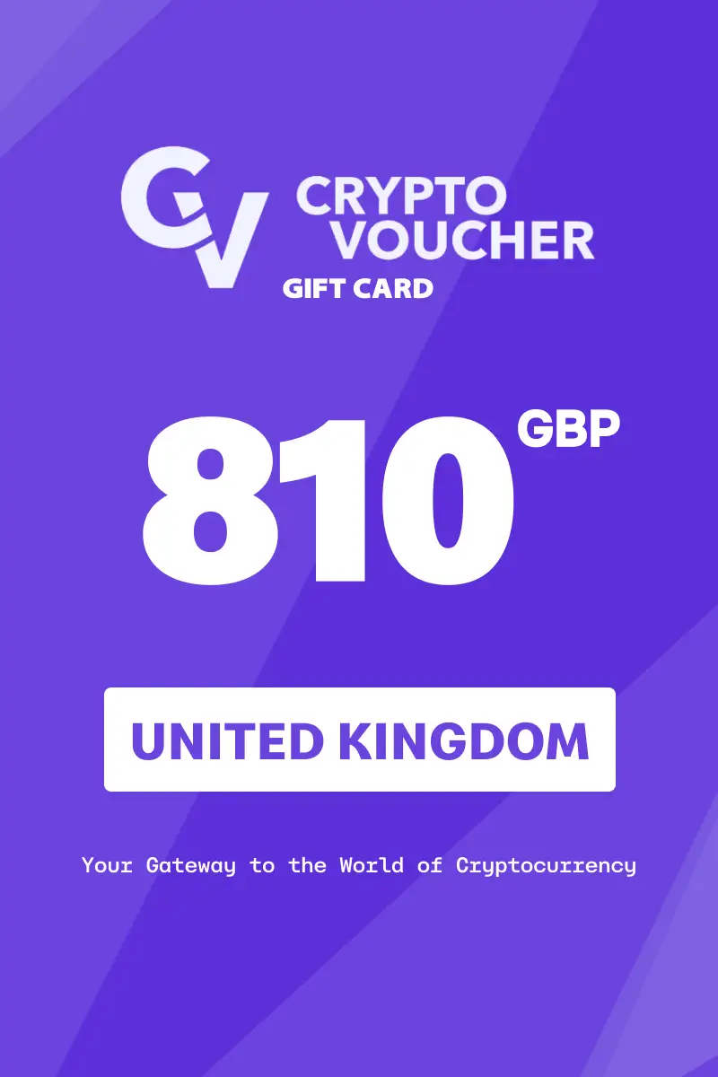 Crypto Voucher (BTC) 810 GBP Gift Card (United Kingdom) - Digital Key