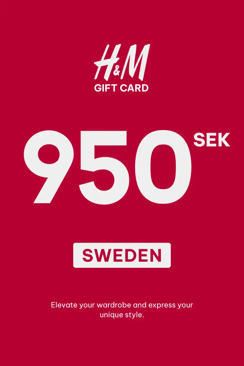 HandM 950 SEK Gift Card (Sweden) - Digital Key