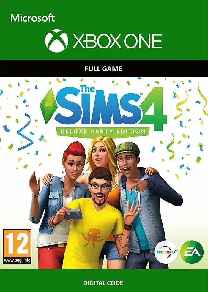 The Sims 4 Deluxe Party Edition (United States) (Xbox One) - Xbox Live - Digital Key