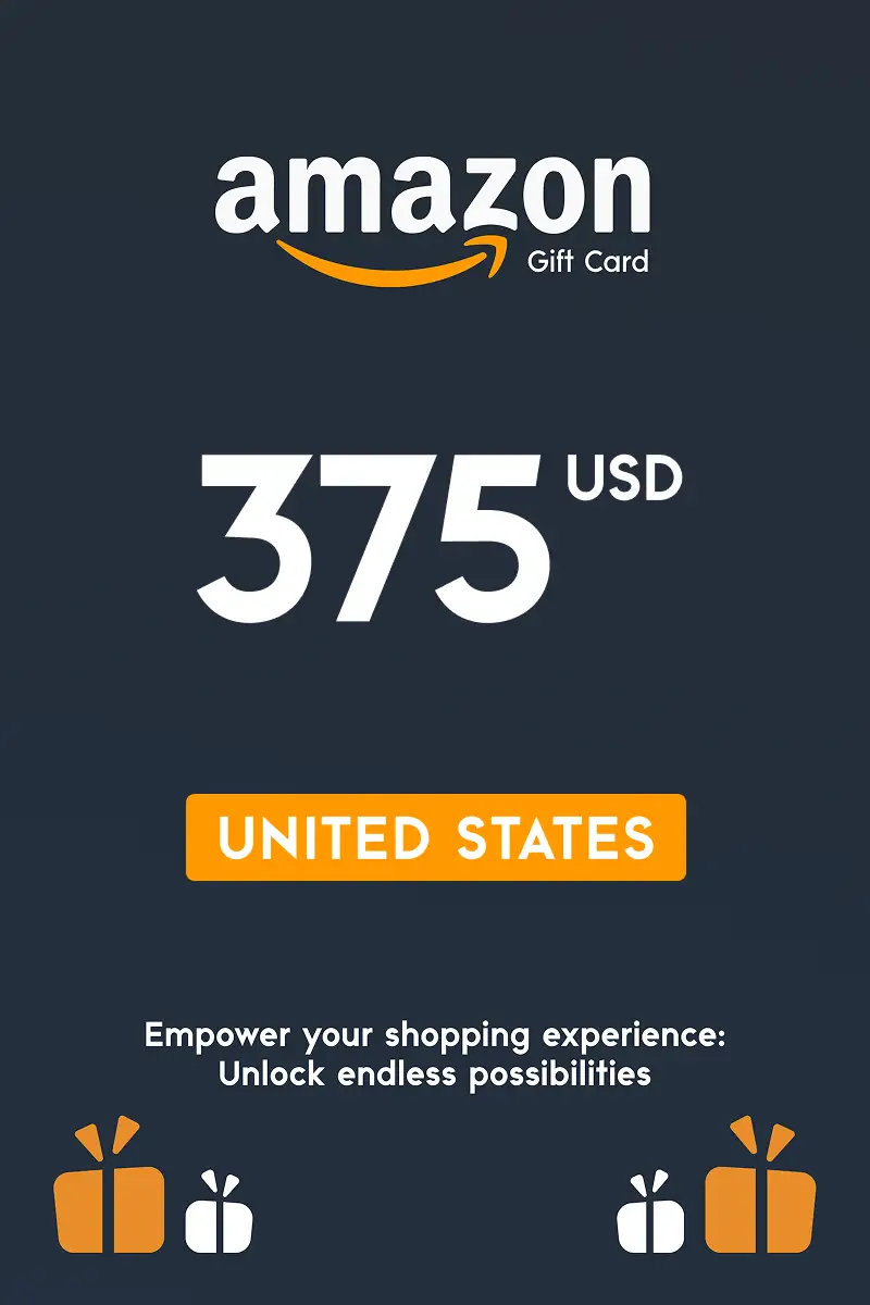 Amazon 375 USD Gift Card (United States) - Digital Key