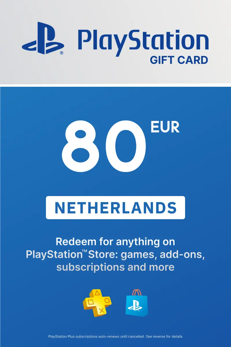 PlayStation Store 80 EUR Gift Card (Netherlands) - Digital Key