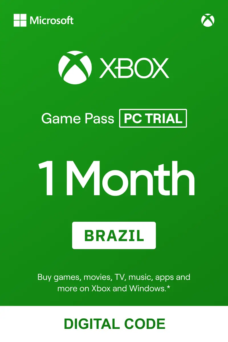 Buy Xbox Game Pass for PC Trial (Brazil) 1 Month Digital Key