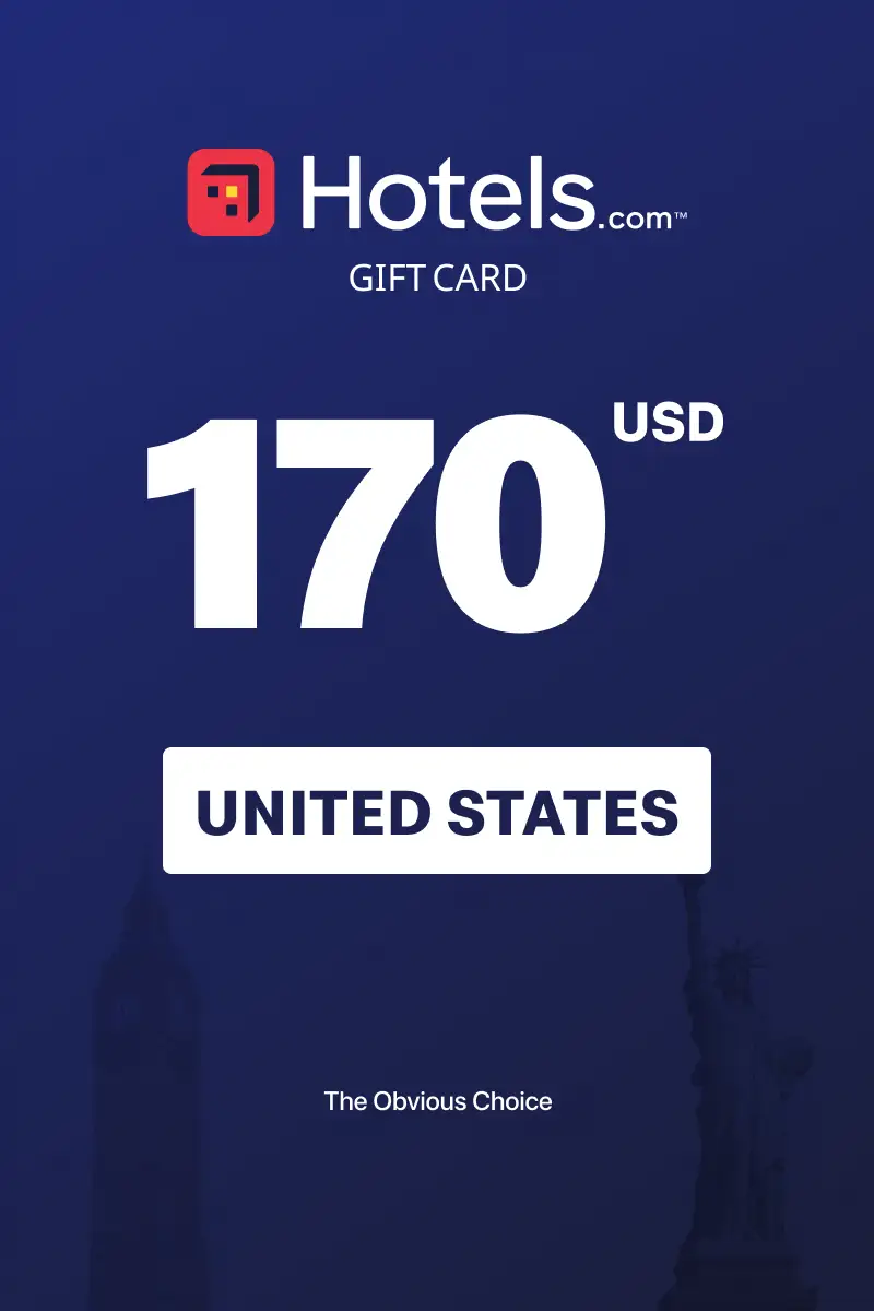 Hotels.com 170 USD Gift Card (United States) - Digital Key