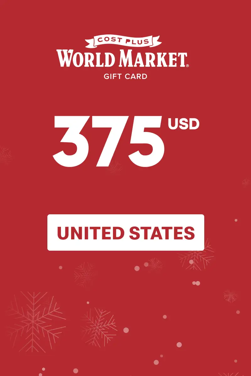 Cost Plus World Market 375 USD Gift Card (United States) - Digital Key