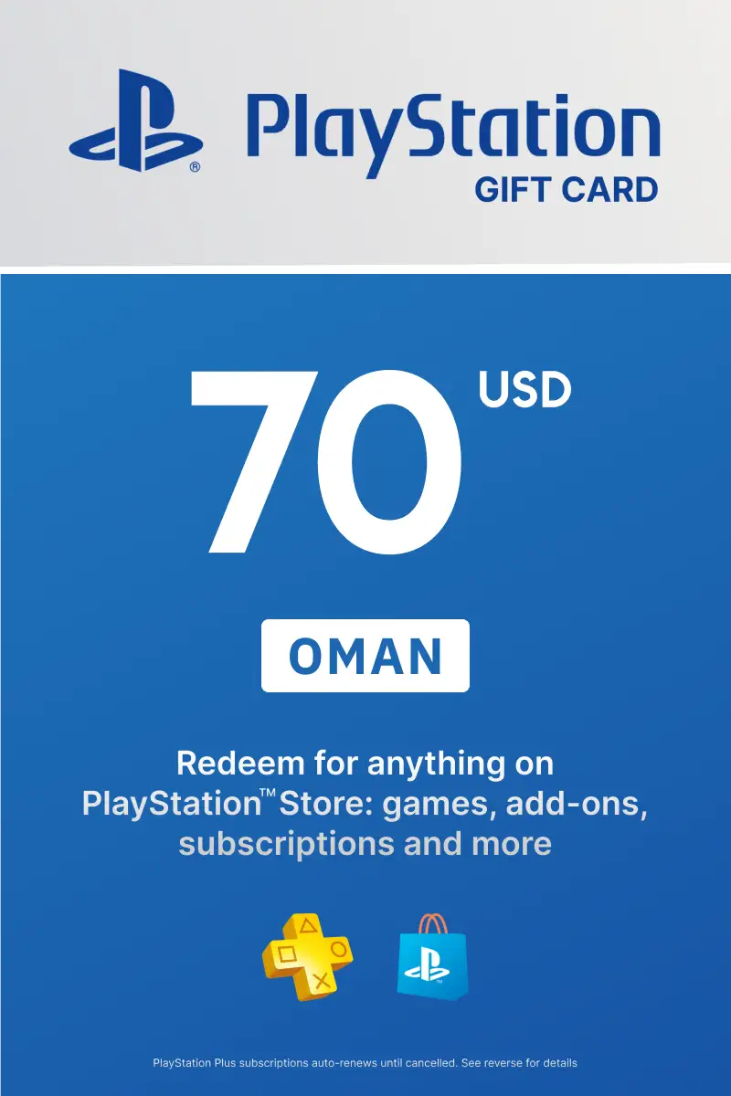 PlayStation Store 70 USD Gift Card (Oman) - Digital Key
