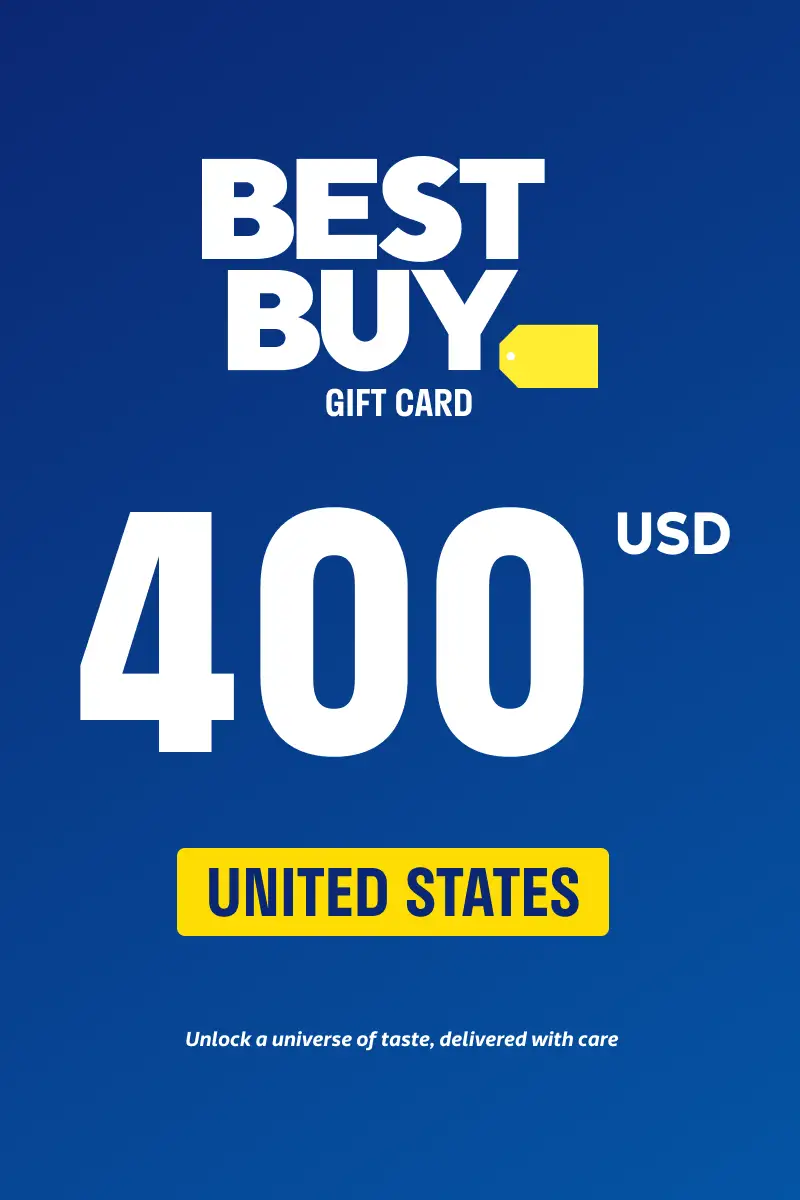 Best Buy 400 USD Gift Card (United States) - Digital Key afbeelding 1