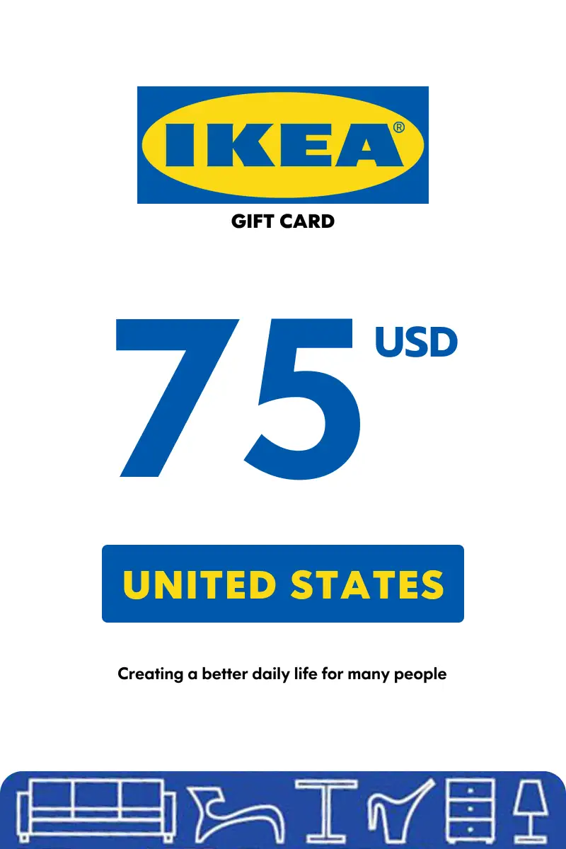 IKEA 75 USD Gift Card (United States) - Digital Key